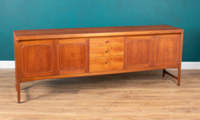 Load image into Gallery viewer, Retro Teak 1960s Nathan Squares Long Mid Century Sideboard