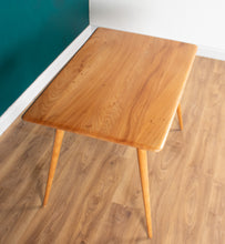 Load image into Gallery viewer, Retro Ercol Elm Blonde Model 395 Breakfast Table &amp; Four Ercol Kitchen Chairs