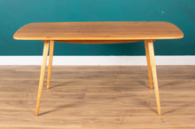 Load image into Gallery viewer, Retro Ercol Planktop Dining Table &amp; Six Windsor Chairs