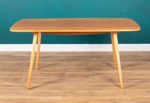 Retro Ercol Planktop Dining Table & Six Windsor Chairs