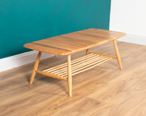 Ercol Light 459 Windsor Coffee Table with Magazine Rack