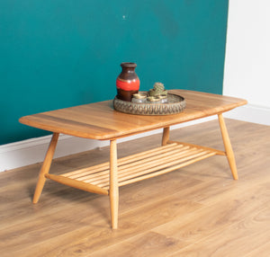 Ercol Light 459 Windsor Coffee Table with Magazine Rack