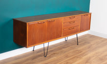 Load image into Gallery viewer, Retro Teak 1960s Long Jentique Classic Mid Century Sideboard Hairpin Legs