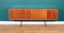 Load image into Gallery viewer, Retro Teak 1960s Long Jentique Classic Mid Century Sideboard Hairpin Legs