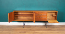 Load image into Gallery viewer, Retro Teak 1960s Long Jentique Classic Mid Century Sideboard Hairpin Legs