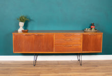 Load image into Gallery viewer, Retro Teak 1960s Long Jentique Classic Mid Century Sideboard Hairpin Legs