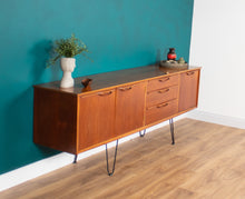 Load image into Gallery viewer, Retro Teak 1960s Long Jentique Classic Mid Century Sideboard Hairpin Legs