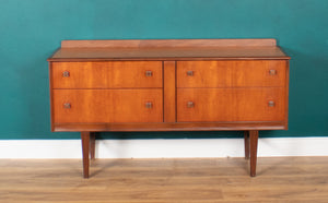 Retro Teak 1960s Homeworthy Chest Of Drawers TV Cabinet Sideboard