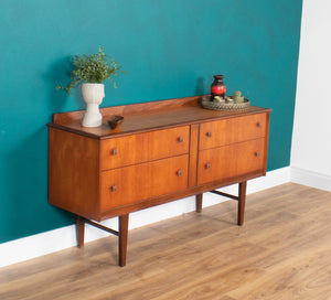 Retro Teak 1960s Homeworthy Chest Of Drawers TV Cabinet Sideboard