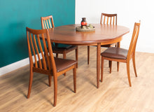 Load image into Gallery viewer, Retro Teak GPlan 1960s Fresco Dining Table &amp; 4 Four Chairs By Victor Wilkins