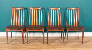 Retro Teak GPlan 1960s Fresco Dining Table & 4 Four Chairs By Victor Wilkins