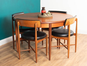 Retro Teak 1960s GPlan Fresco Dining Table & 4 Four Chairs By Victor Wilkins