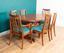 Load image into Gallery viewer, Retro Teak 1960s Mid Century Dining Table &amp; 6 Chairs By G Plan Victor Wilkins