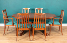 Load image into Gallery viewer, Retro Teak 1960s Mid Century Dining Table &amp; 6 Chairs By G Plan Victor Wilkins