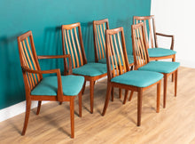 Load image into Gallery viewer, Retro Teak 1960s Mid Century Dining Table &amp; 6 Chairs By G Plan Victor Wilkins