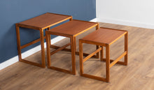 Load image into Gallery viewer, Danish Retro Teak 1960s Set Of 3 Nesting Coffee Tables