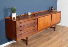 Load image into Gallery viewer, Retro Long Rosewood Archie Shine Knightsbridge Mid Century Sideboard By Robert Heritage