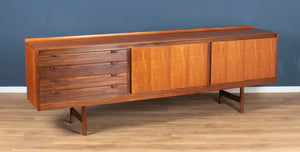 Retro Long Rosewood Archie Shine Knightsbridge Mid Century Sideboard By Robert Heritage