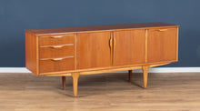 Load image into Gallery viewer, Retro 1960s Teak Jentique Mid Century Sideboard With Folded Handles