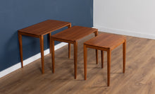 Load image into Gallery viewer, Retro Teak 1960s Midcentury Gordon Russell Nest of Tables in Walnut &amp; Teak c.1960 Coffee Tables