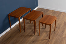 Load image into Gallery viewer, Retro Teak 1960s Midcentury Gordon Russell Nest of Tables in Walnut &amp; Teak c.1960 Coffee Tables