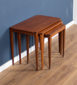 Retro Teak 1960s Midcentury Gordon Russell Nest of Tables in Walnut & Teak c.1960 Coffee Tables