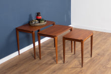 Load image into Gallery viewer, Retro Teak 1960s Midcentury Gordon Russell Nest of Tables in Walnut &amp; Teak c.1960 Coffee Tables