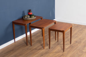 Retro Teak 1960s Midcentury Gordon Russell Nest of Tables in Walnut & Teak c.1960 Coffee Tables