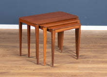 Load image into Gallery viewer, Retro Teak 1960s Midcentury Gordon Russell Nest of Tables in Walnut &amp; Teak c.1960 Coffee Tables