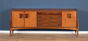 Retro Teak 1960s Elliots Of Newbury EON Mid Century Sideboard Rosewood Atomic