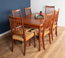 Load image into Gallery viewer, Retro Danish Teak 1960s Extending Dining Table And Six Chairs By Arne Hovmand Olsen