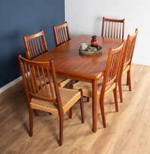 Load image into Gallery viewer, Retro Danish Teak 1960s Extending Dining Table And Six Chairs By Arne Hovmand Olsen