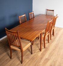 Load image into Gallery viewer, Retro Danish Teak 1960s Extending Dining Table And Six Chairs By Arne Hovmand Olsen