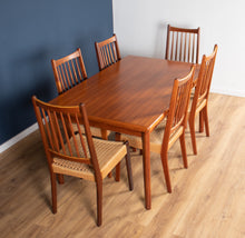 Load image into Gallery viewer, Retro Danish Teak 1960s Extending Dining Table And Six Chairs By Arne Hovmand Olsen