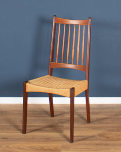 Retro Danish Teak 1960s Extending Dining Table And Six Chairs By Arne Hovmand Olsen