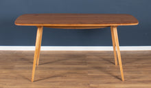 Load image into Gallery viewer, Vintage Ercol Elm Windsor Plank-top Dining Table &amp; Six 391 Dining Chairs