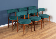 Load image into Gallery viewer, Retro Teak 1960s GPlan Fresco Dining Table &amp; 6 Six Chairs By Victor Wilkins