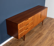 Load image into Gallery viewer, Retro Teak Zebrano 1960s Long Elliots Of Newbury EON Mid Century Sideboard