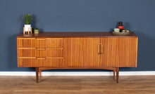 Load image into Gallery viewer, Retro Teak Zebrano 1960s Long Elliots Of Newbury EON Mid Century Sideboard