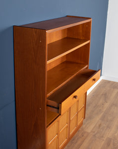 Retro Teak 1960s Nathan Squares Tall Bookcase