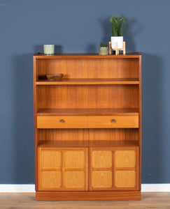 Retro Teak 1960s Nathan Squares Tall Bookcase