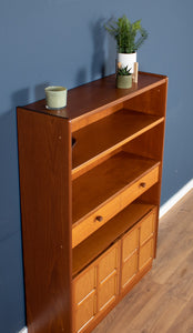 Retro Teak 1960s Nathan Squares Tall Bookcase