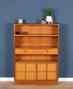 Retro Teak 1960s Nathan Squares Tall Bookcase