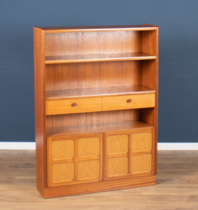 Retro Teak 1960s Nathan Squares Tall Bookcase