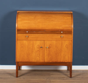 Retro Teak 1960s Remploy Mid Century Cylinder Bureau