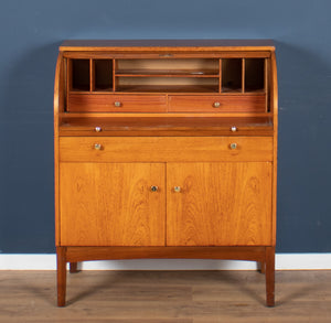 Retro Teak 1960s Remploy Mid Century Cylinder Bureau