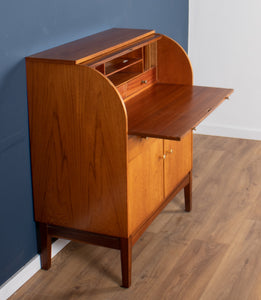 Retro Teak 1960s Remploy Mid Century Cylinder Bureau