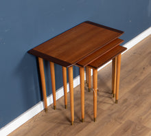 Load image into Gallery viewer, Retro Teak 1960s Set of 3 Nesting Tables By Torpe Mobelfabrikk, Norway Coffee Tables