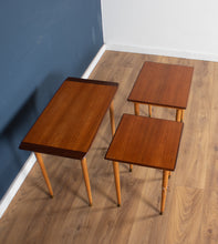 Load image into Gallery viewer, Retro Teak 1960s Set of 3 Nesting Tables By Torpe Mobelfabrikk, Norway Coffee Tables