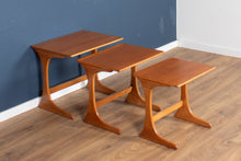 Load image into Gallery viewer, Retro Teak 1960s G Plan Mid Century Nest Of 3 Coffee Tables